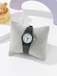 1pc New Fashionable Minimalist Black Quartz Watch, Suitable As A Holiday Gift