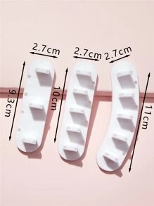 3入組指甲展示和10入組假指甲 - 白色 - 查看 4