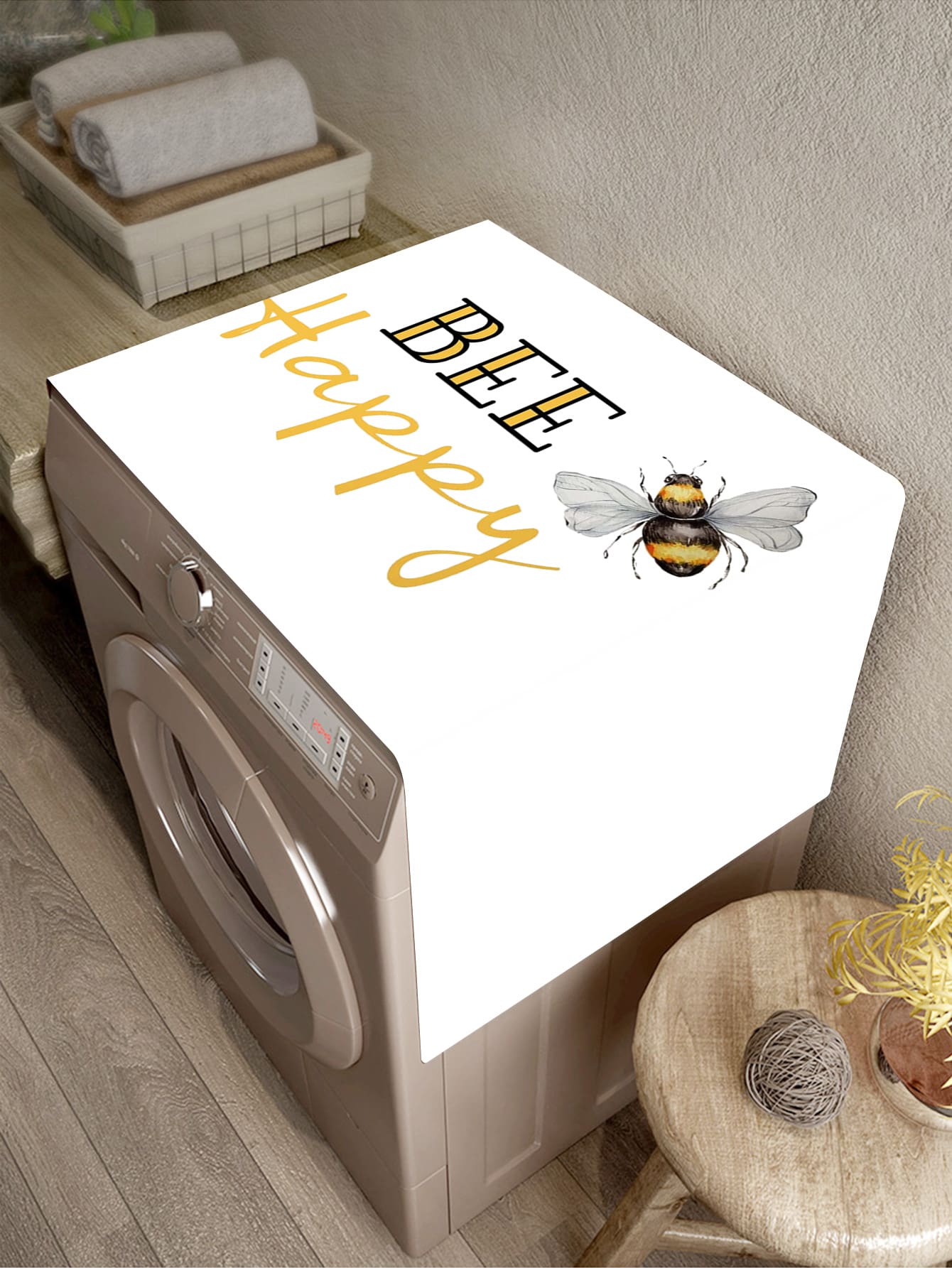 Slogan Graphic Bìa máy giặt - Nhiều màu - Xem 1