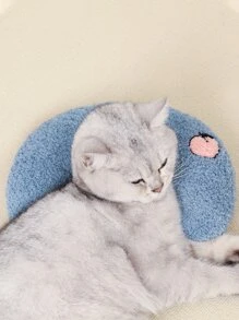 1pc Pet Plush Pillow - Blue - View 4