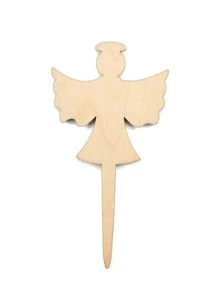 1pc Angel Design Decorative Garden Stake - Khaki - View 2