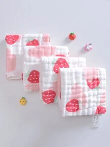 1入組草莓圖案毛巾