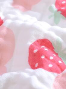 1入組草莓圖案毛巾
