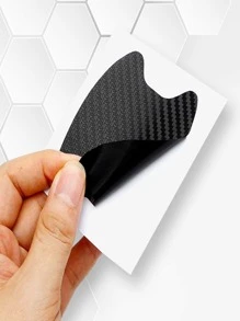 8 piezas Pegatina de coche manija de la puerta - Negro - Ver 2