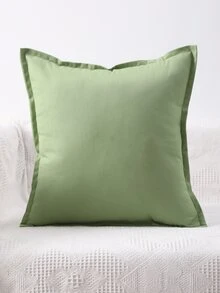 Miater 1 件简约纯色方形抱枕套 - 綠色 - 查看 4