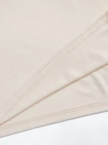 M.Alfaifi Figure Graphic Drop Shoulder Tee - Beige - View 5