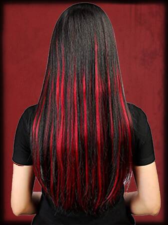Grunge Punk Tresse de cheveux synthétiques long droit