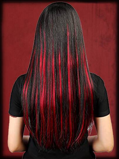 Grunge Punk Tresse de cheveux synthétiques long droit