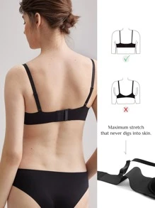LUVLETTE Dream Curve Support+ T-Shirt Bra - Black - View 7