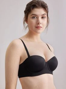 LUVLETTE Áo ngực không dây nâng ngực Dream Curve Support+ - màu đen - Xem 8