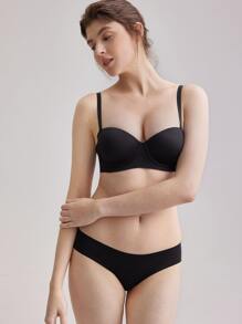 LUVLETTE Áo ngực không dây nâng ngực Dream Curve Support+ - màu đen - Xem 9