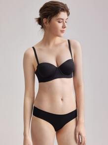 LUVLETTE Áo ngực không dây nâng ngực Dream Curve Support+ - màu đen - Xem 10