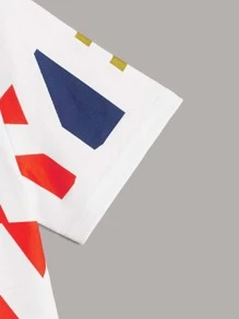 SHEIN Boys Letter Graphic Tee - Multicolor - View 3