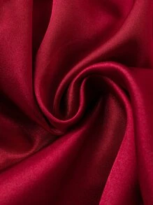 SilkySpell رومبير ساتان كامي مكشوف الظهر بدانتيل متباين وأشرطة متقاطعة - الأحمر - مشاهدة 4