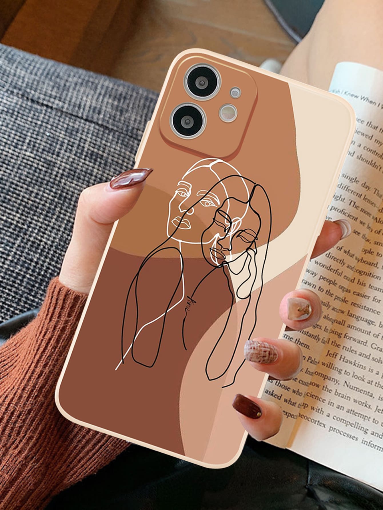 Figure Graphic Phone Case - Multicolor - View 1