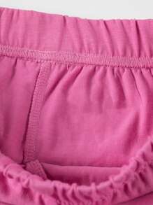 Minifalda informal cómoda de verano para niña interpolada - Rosa Fucsia - Ver 7