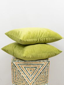 1入組極簡風格靠墊套不附帶墊芯 - 綠色 - 查看 5