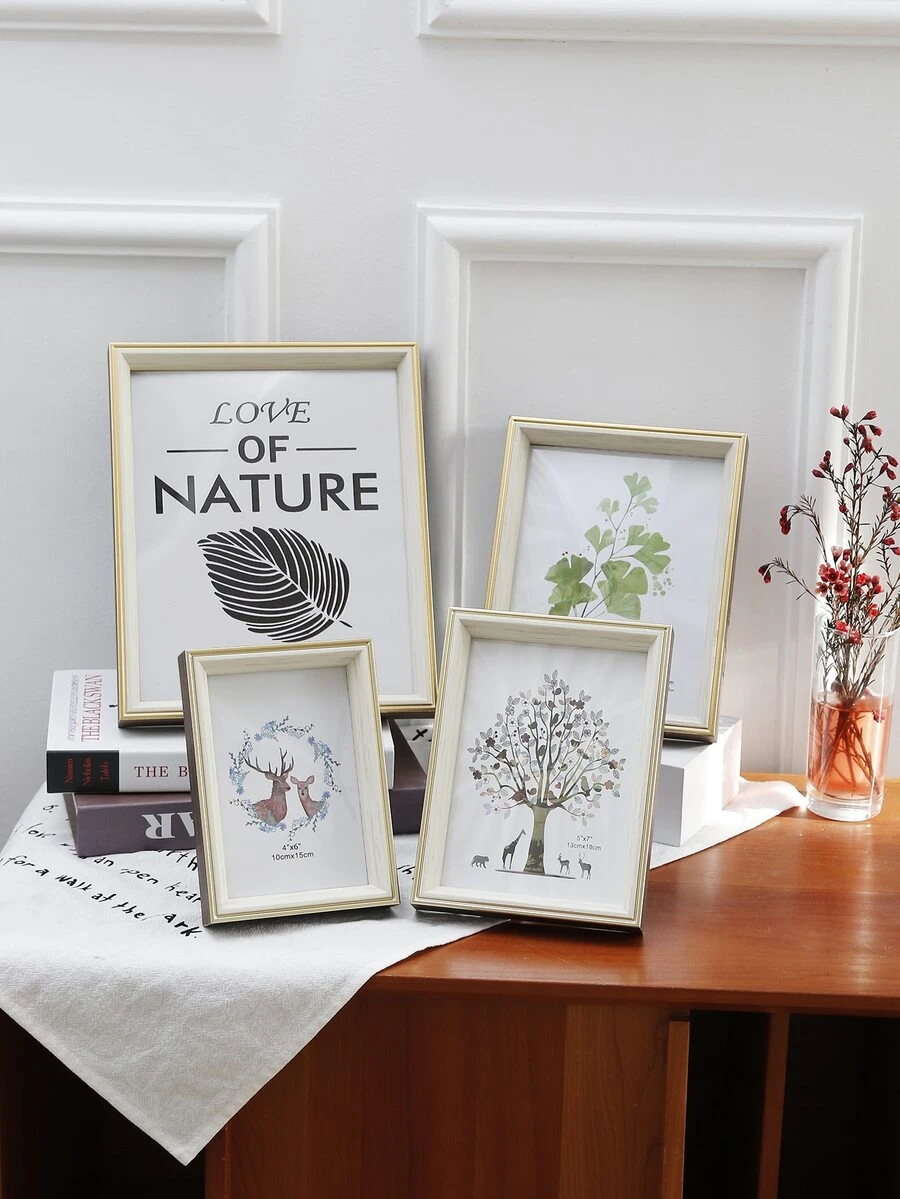 1 pièce Cadre de photo aléatoire à motif intérieur - Multicolore - Voir 1