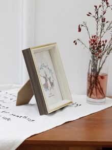 1 pièce Cadre de photo aléatoire à motif intérieur - Multicolore - Voir 4