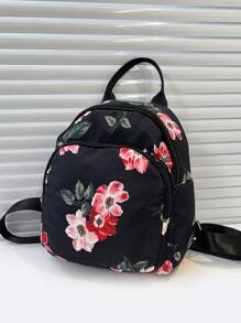 Floral Print Classic Backpack - Multicolor - View 2