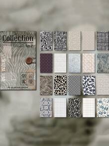 60 adet Rastgele Desen Malzeme Kağıdı - Çok renkli - Görünüm 4