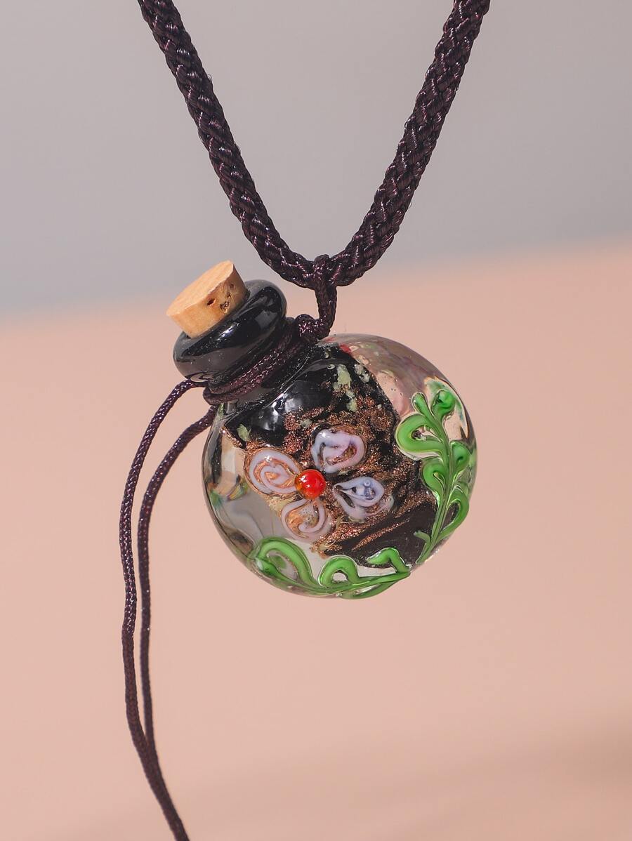 瓶子墜飾項鍊 - 彩色 - 查看 1
