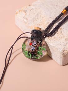 瓶子墜飾項鍊 - 彩色 - 查看 2