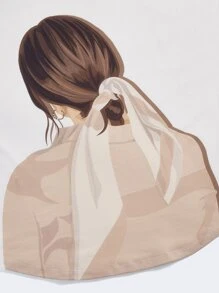 Byayyar Figure Graphic Top - White - View 4