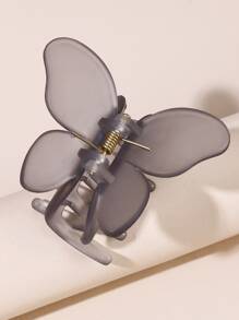 Garra de pelo con diseño de mariposa - Gris - Ver 10