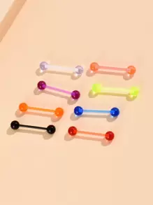 時尚流行男士不銹鋼簡約圈形耳環，適合珠寶禮物和時尚外觀 - 彩色 - 查看 1