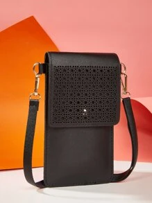 简约翻盖手机包轻便时尚白领上班族大学工作商务通勤办公室周年纪念情侣生日礼物情人节礼物 - 黑色 - 查看 5