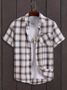 Manfinity Men Plaid Print Shirt Without Tee - Multicolor - View 1