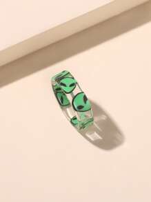 Vòng hoa văn người ngoài hành tinh ngẫu nhiên - màu xanh lá - Xem 1