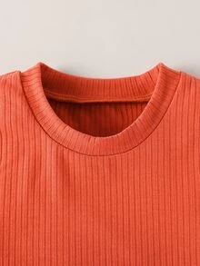 Tops em bé Gân đan màu trơn - Nhiều màu - Xem 3