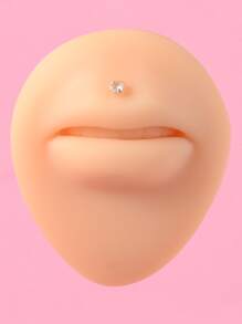 Nhẫn Môi Labret Trang Trí Đính Đá Cubic Zirconia Dành Cho Nữ ＆ Nam, Hãy Tuyên Bố Táo Bạo Với Món Quà Trang Sức Cơ Thể Sắc Nét Này - Nhiều màu - Xem 3