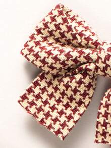 2入組小女童蝴蝶結裝飾髮夾 - 彩色 - 查看 3