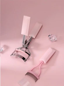 CIMACA 2pcs Women Eyelash Curler Set, Includes Eyelash Curler, Eyelash Comb, Makeup Tool, Eyelash Tool, For Beautiful And Natural Curly Lashes, Suitable For Travel, Women Gift, Holiday Gift,Makeup,Cheap,Room Decor,Vanity,Travel,Bedroom,Makeup Accessories,Eyelash Curler,Cheap,Stocking Stuffers,Makeup,Makeup Tools,Cheap Stuff,Gifts,Gifts For Women,Christmas Gifts - Pink - View 9