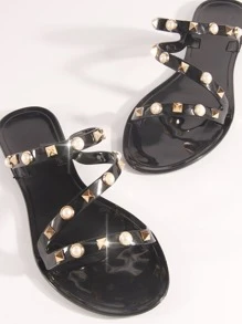 Dép bệt Nữ - màu đen - Xem 3