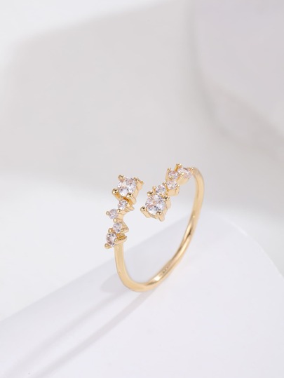 Rhinestone Decor Wrap Ring