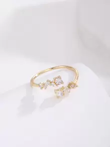 水鑽裝飾圍裹戒指