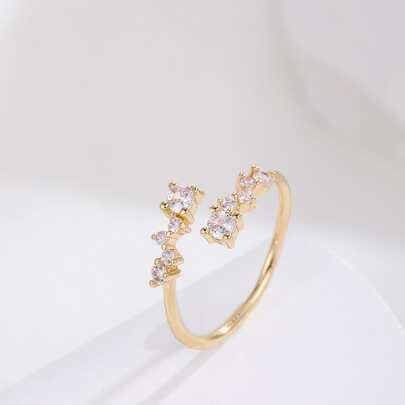 Rhinestone Decor Wrap Ring