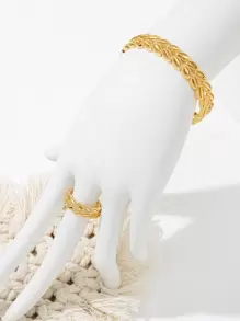 1pc Hollow Out Bangle & Cuff Ring Copper Jewelry