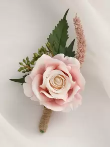 Flower Decor Boutonniere - Multicolor - View 2