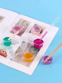 Set de 40 piezas de herramientas DIY, molde de plástico transparente para resina epoxi, juego de herramientas de molde de silicona para hacer manualidades con resina epoxi