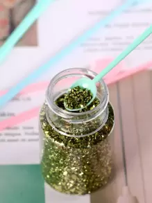 50pcs Mixed Color Mixing Spoon, Modern Plastic Silicone Spoon For DIY