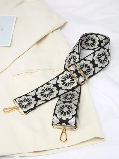 花柄刺繡 ショルダーストラップの画像