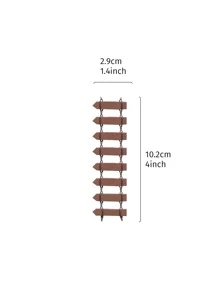 1入組迷你木柵欄，仙境花園微型柵欄微型景觀花盆配件裝飾品，房間花園