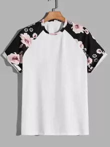 Manfinity Tops Nam Hoa Giải trí - trắng - Xem 1