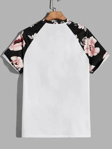 Manfinity Tops Nam Hoa Giải trí - trắng - Xem 2