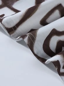 Manfinity EMRG 男士字母任務圖案T恤 - 白色 - 查看 4